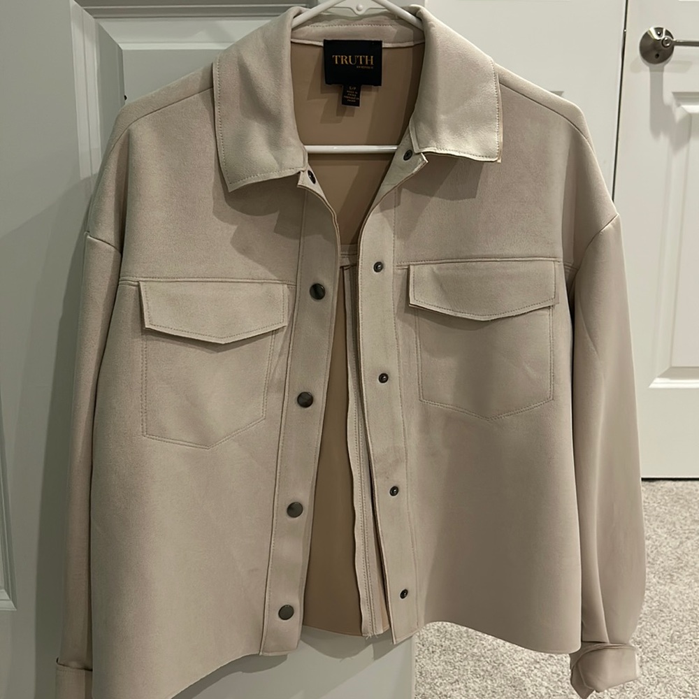 Blush/cream jacket